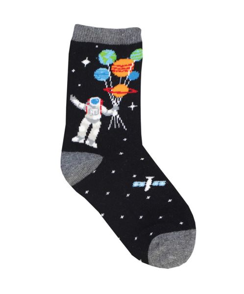 Kids Space Balloons Crew Socks