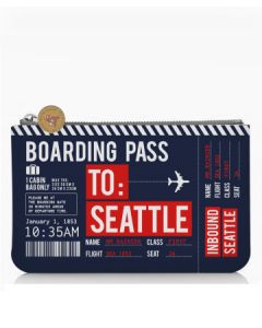 Small Seattle Boarding Pass Pouch