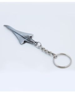 Pewter Concorde Keychain