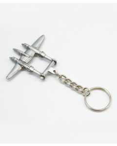 Pewter P-38 Keychain