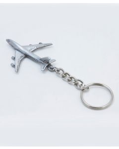 Pewter 747 Keychain