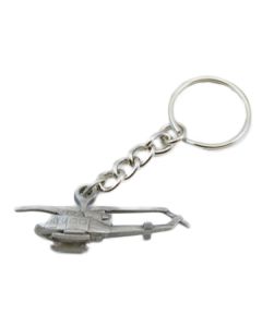 Bell UH-1 Huey Helicopter Pewter Keychain