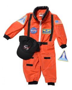 Orange 18 Months Old Astronaut Suit