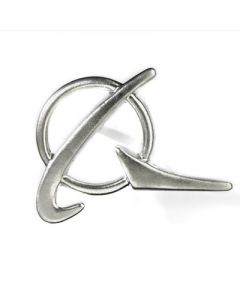 Silver Boeing Logo Pin