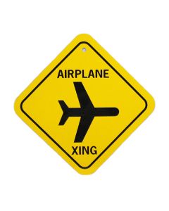 Small Airplane Crossing Sign