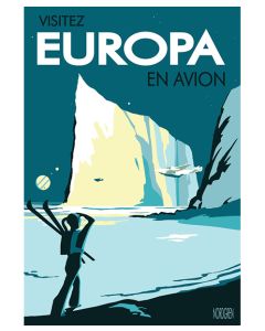 Visitez Europa En Avion Travel Poster 12"x18"