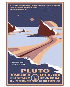Pluto Tombaugh Regio Planetary Park Print