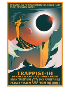 Trappist-1H World of Ice and Fire Poster