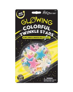 Colorful Twinkle Stars Glow in the Dark