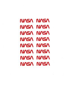 NASA Worm Logo Sticker Sheet