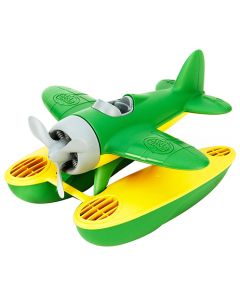 Green Seaplane with Grey Propeller