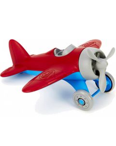 Red Wing Airplane with Grey Propeller