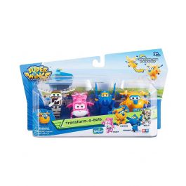 Super Wings Season 3 Mini Transform-A-Bots 5 Pack Collection, ZOEY/SCO