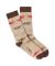 Bi-Planes Brown Crew Socks