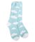 Cozy Turquoise Cloud Socks