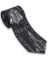 SR-71 Blackbird Silver and Black Blueprint Tie