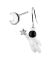 Astronaut Catching Star and Moon Earrings