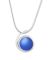 LeightWorks Blue Frosted Small Wave Necklace