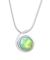 LeightWorks Green Polished Small Wave Necklace