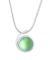 LeightWorks Green Frosted Small Wave Necklace