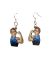 Rosie the Riveter Wood Earrings