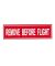 Red Remove Before Flight Bumper Sticker